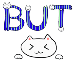 Cat Letters sticker #3678394