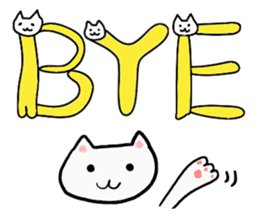 Cat Letters sticker #3678395