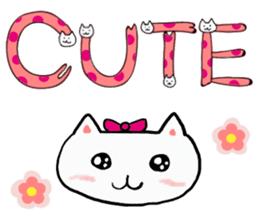 Cat Letters sticker #3678397