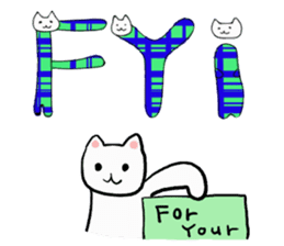 Cat Letters sticker #3678399