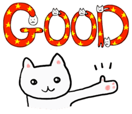 Cat Letters sticker #3678400
