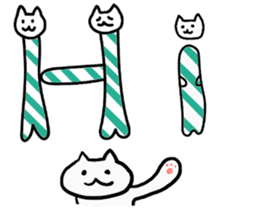 Cat Letters sticker #3678402