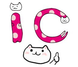 Cat Letters sticker #3678403