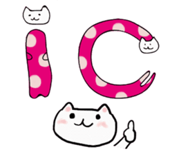Cat Letters sticker #3678403