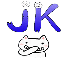 Cat Letters sticker #3678404