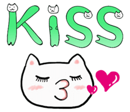 Cat Letters sticker #3678405