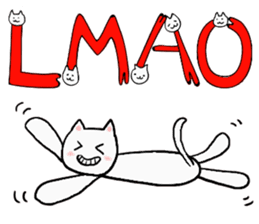 Cat Letters sticker #3678406