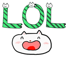 Cat Letters sticker #3678407