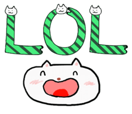 Cat Letters sticker #3678407
