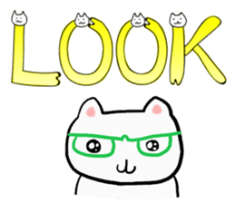 Cat Letters sticker #3678408