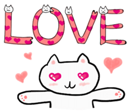 Cat Letters sticker #3678409