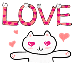 Cat Letters sticker #3678409