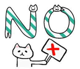 Cat Letters sticker #3678412