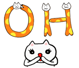 Cat Letters sticker #3678413