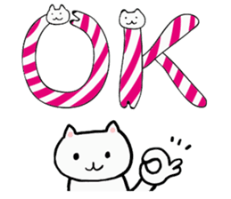 Cat Letters sticker #3678414