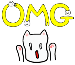 Cat Letters sticker #3678415