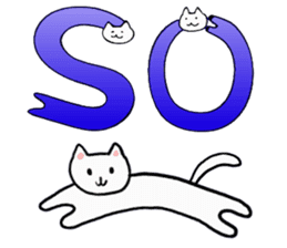 Cat Letters sticker #3678416