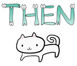 Cat Letters sticker #3678418