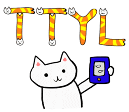 Cat Letters sticker #3678419