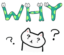 Cat Letters sticker #3678421