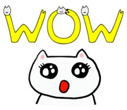 Cat Letters sticker #3678422