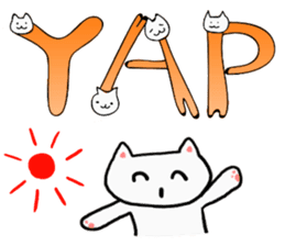 Cat Letters sticker #3678424