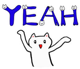 Cat Letters sticker #3678425