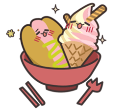 Ice cream and hot dog life sticker #3678635