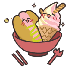 Ice cream and hot dog life sticker #3678635