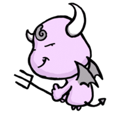 Cute and mad devils sticker #3680289