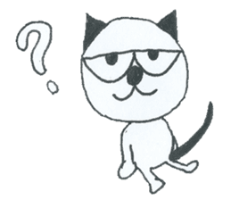 The name of the cat " Panda " sticker #3680359