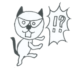 The name of the cat " Panda " sticker #3680360