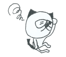 The name of the cat " Panda " sticker #3680362