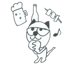 The name of the cat " Panda " sticker #3680381