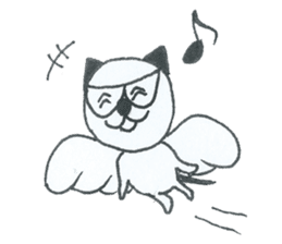 The name of the cat " Panda " sticker #3680382