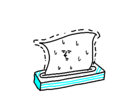 His name is  tissue paper. sticker #3682467