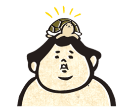 sumo wrestler"yuruizeki" part3 sticker #3682598