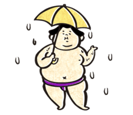 sumo wrestler"yuruizeki" part3 sticker #3682600