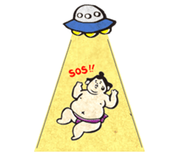 sumo wrestler"yuruizeki" part3 sticker #3682610