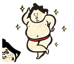 sumo wrestler"yuruizeki" part3 sticker #3682623