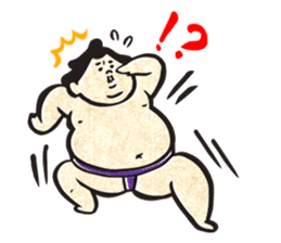 sumo wrestler"yuruizeki" part3 sticker #3682624