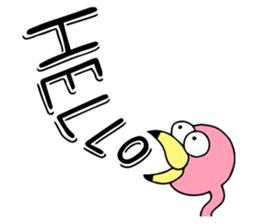 Flamingo and Zebra sticker #3683031