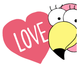 Flamingo and Zebra sticker #3683032