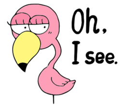 Flamingo and Zebra sticker #3683034