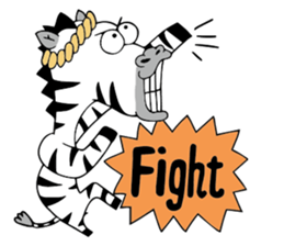 Flamingo and Zebra sticker #3683042