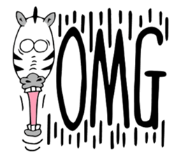 Flamingo and Zebra sticker #3683055