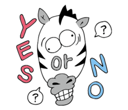 Flamingo and Zebra sticker #3683056