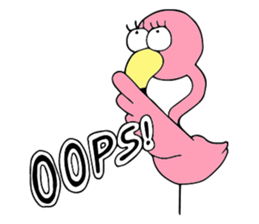 Flamingo and Zebra sticker #3683060