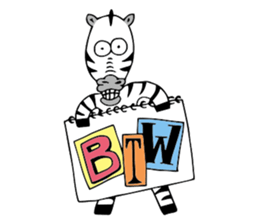 Flamingo and Zebra sticker #3683062