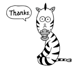 Flamingo and Zebra sticker #3683064